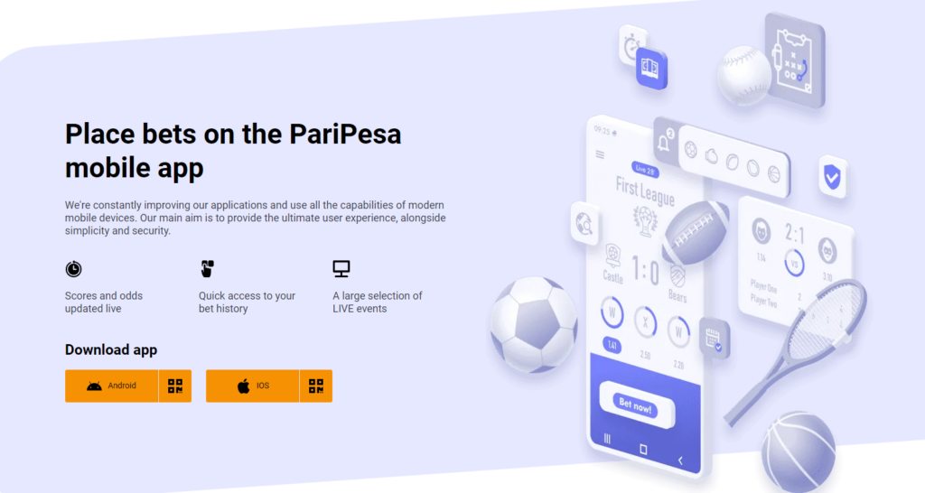 Paripesa iOS : Installation